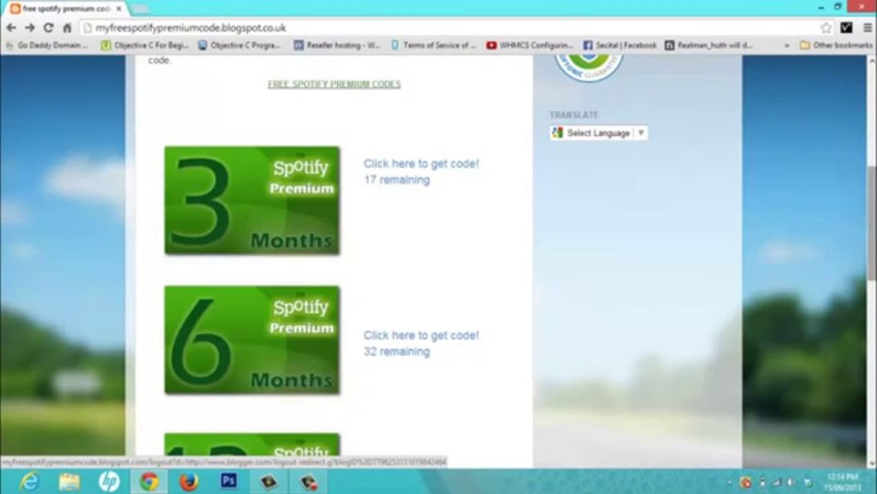 Free spotify premium accounts December 2013