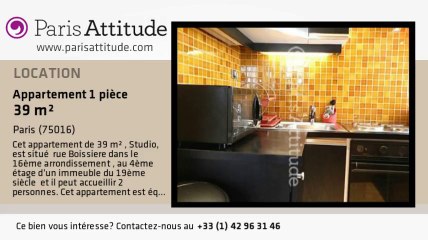 Appartement Studio à louer - Victor Hugo, Paris - Ref. 8819