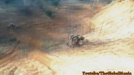 Quad Accident; Atv Backflips Onto Man! (Painful)
