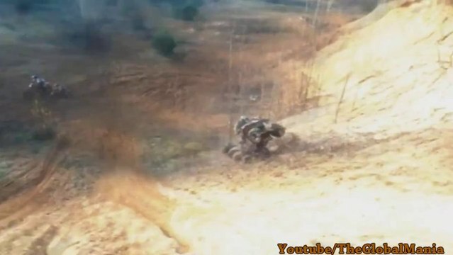 Quad Accident; Atv Backflips Onto Man! (Painful)