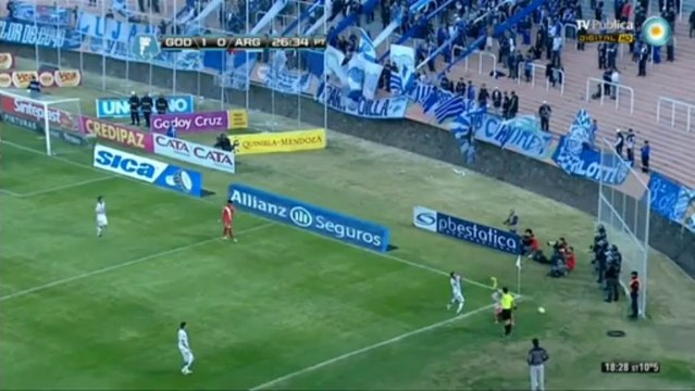 Torneo Inicial 2013 - Fecha 1 - Godoy Cruz vs Argentinos - Primer Tiempo