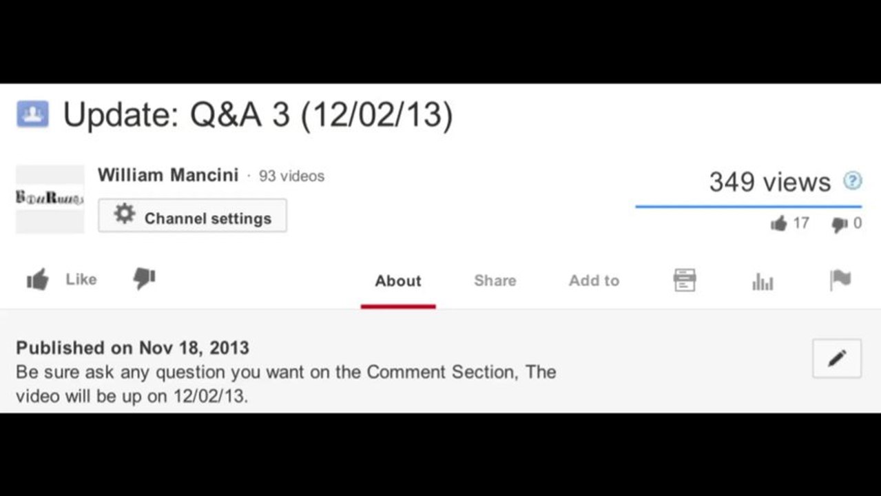 William Mancini Q&A #2