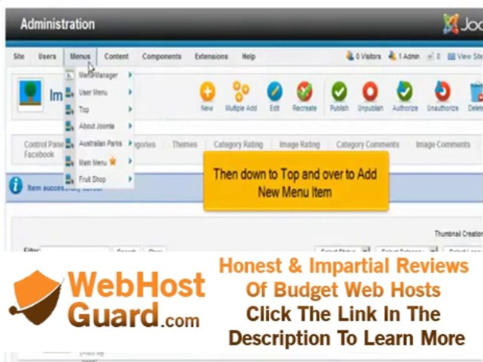 webhosting How to add the Phoca Gallery in Joomla webhosting