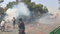 Thai protesters tear gassed by police