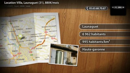 Location Villa, Launaguet (31), 880€/mois