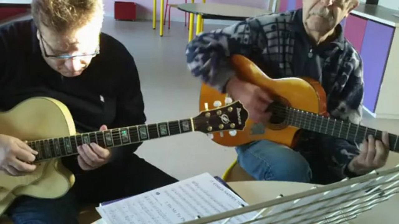 cours  d'impro guitare Jazz avec Bernard du 18.11.2013