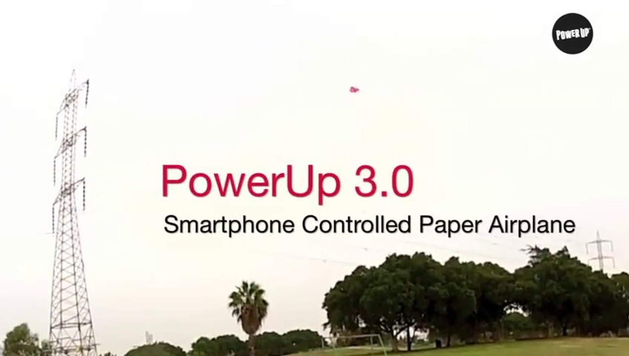 PowerUp 3.0 smartphone controlled paper airplanes