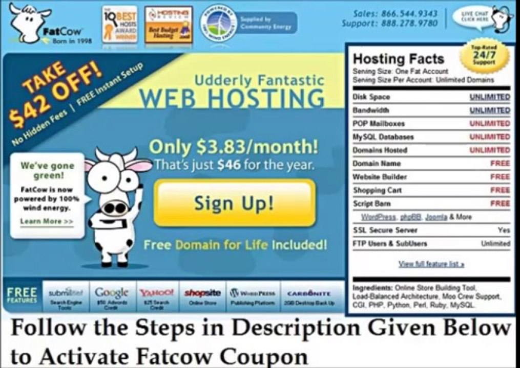 Fatcow Coupon Code - Grab Up To 72% Discount At Fatcow Hosting