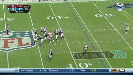 QB Newton to WR Ginn, 36-yd, pass, TD