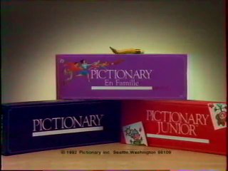 Publicité Pictionary HASBRO 1993