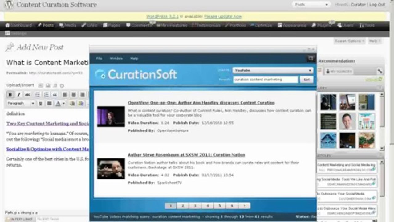 CurationSoft Demo Video -curationsoft free download read bad