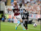 Online Football Crystal Palace vs West Ham Uni 3 Dec