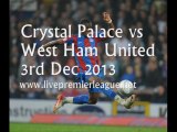 Football Crystal Palace vs West Ham Uni 3 Dec