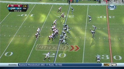 Panthers defense, 4th down failed