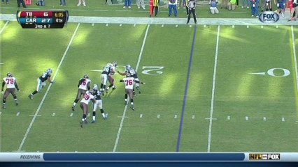 Panthers defense, sack, 4-yd loss