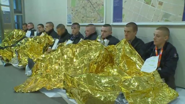 Les pompiers sont sur les rails