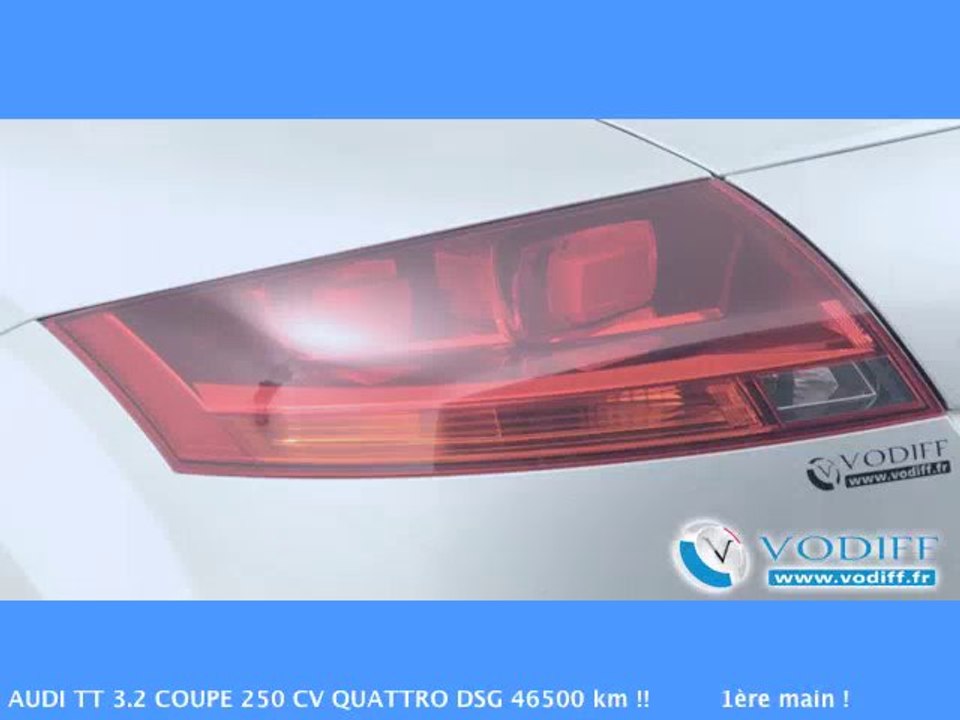 VODIFF : AUDI OCCASION ALSACE : AUDI TT 3.2 COUPE 250 CV QUATTRO DSG 46500 km !! 1ère main !