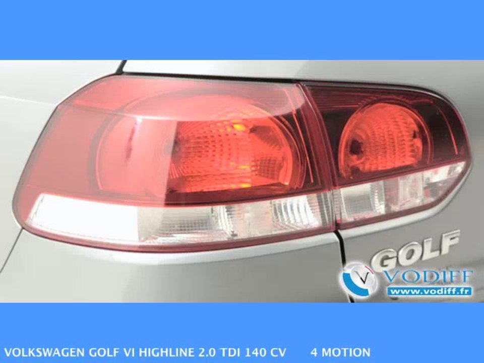 VODIFF : VOLKSWAGEN OCCASION ALSACE : VOLKSWAGEN GOLF VI HIGHLINE 2.0 TDI 140 CV 4 MOTION Mod 2011 !