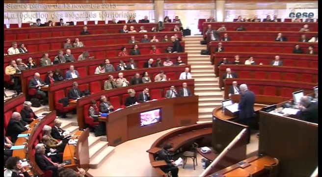 13-11-2013 : La réduction des inégalités territoriales : quelle politique nationale d'aménagement du territoire ? - cese