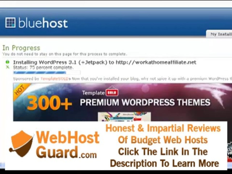 Installing Wordpress On Blue Host