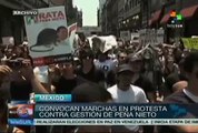 México: marchan miles contra gestión de pdte. Enrique Peña Nieto
