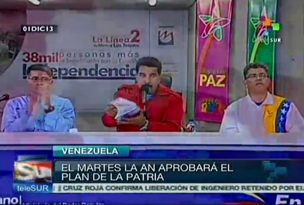 Aprobará Asamblea Nacional de Venezuela Plan de la Patria 2013-2019