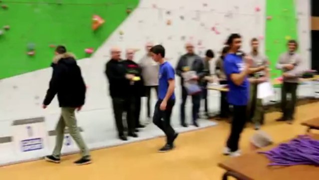 Jordan au Championnats Départementaux d'escalade de Seine-Maritime