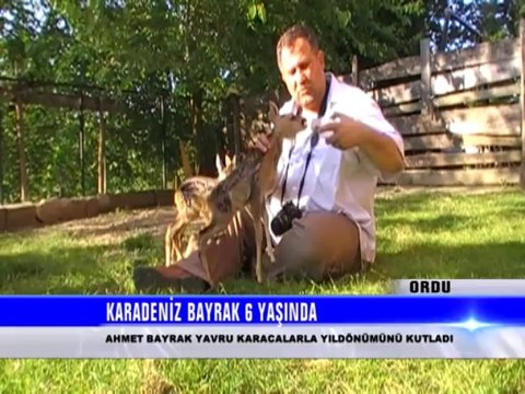 KARADENİZ BAYRAK GAZETESİ KURULUŞ YILDÖNÜMÜNÜ KARACA YAVRULARIYLA KUTLADI.