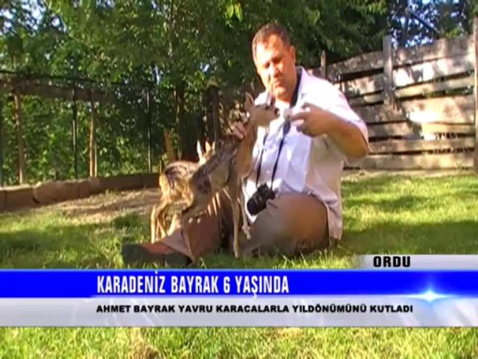 KARADENİZ BAYRAK GAZETESİ KURULUŞ YILDÖNÜMÜNÜ KARACA YAVRULARIYLA KUTLADI.