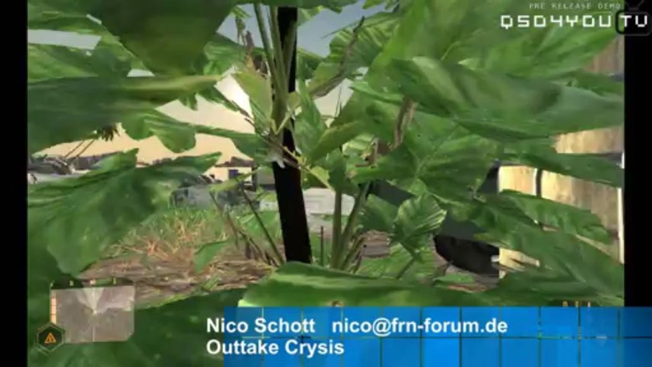 Blumentopf als Tarnung in Crysis Game Tipp [Reupload] - QSO4YOU Gaming