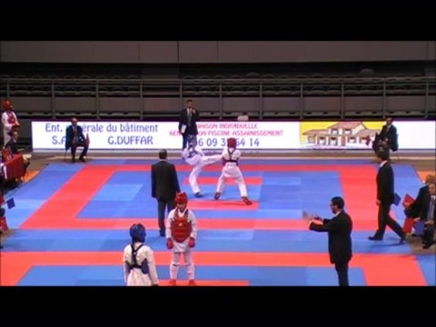 gwendoline philippe karate championnat de france 2013 TOULOUSE combat 1