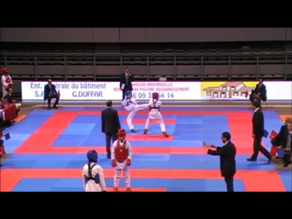 gwendoline philippe karate championnat de france 2013 TOULOUSE combat 1