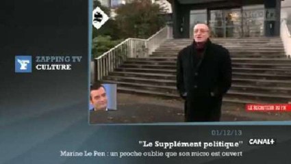Zapping TV : un cadre du FN oublie que son micro est toujours ouvert
