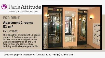 1 Bedroom Apartment for rent - Montorgueil, Paris - Ref. 4496