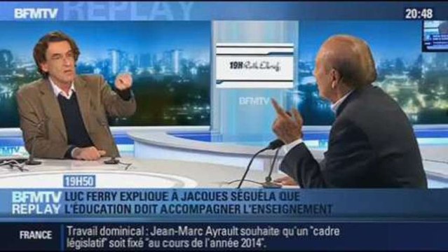 BFMTV Replay: le classement PISA: Luc Ferry face à Jacques Séguéla - 02/12