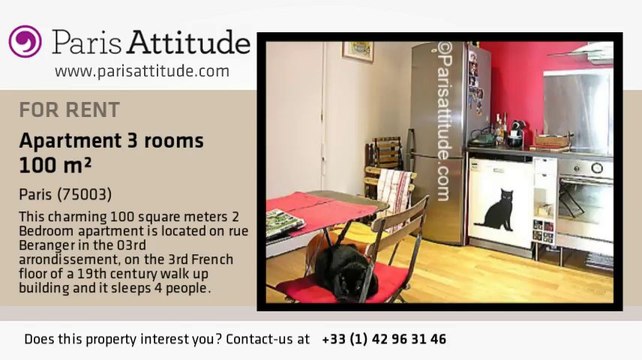 2 Bedroom Apartment for rent - République, Paris - Ref. 4619