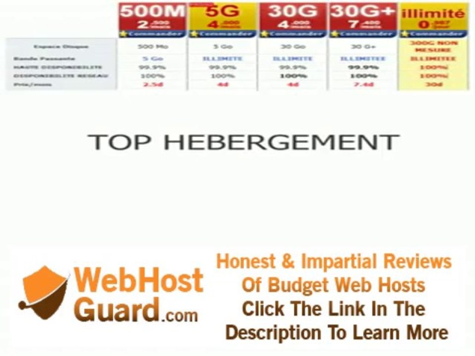 VIDEO HEBERGEMENT SITE WEB TUNISIE HOSTING SITES INTERNET##LE TOP