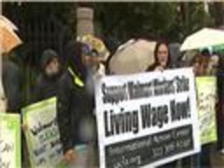 احتجاجات في كاليفورنيا ضد "وول مارت"