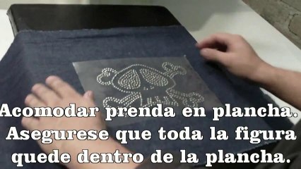 Tutorial para planchar transfer pedreria cristal