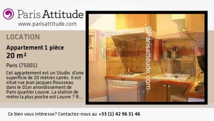Appartement Studio à louer - Palais Royal, Paris - Ref. 3891