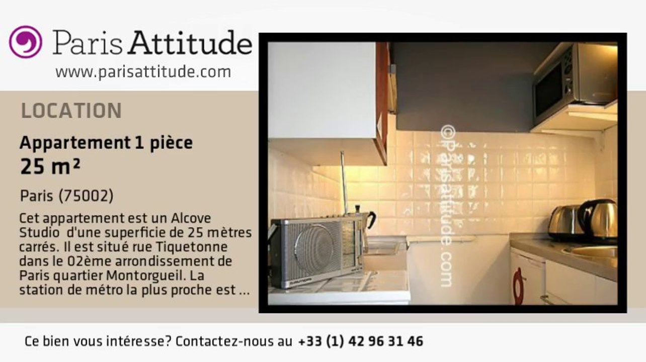 Appartement Alcove Studio à louer - Montorgueil, Paris - Ref. 2593