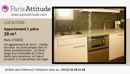 Appartement Studio à louer - Centre George Pompidou, Paris - Ref. 6270