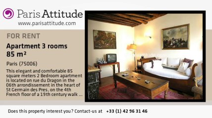 2 Bedroom Apartment for rent - St Germain, Paris - Ref. 3825