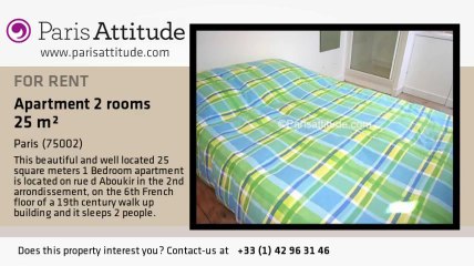 1 Bedroom Apartment for rent - Montorgueil, Paris - Ref. 4917