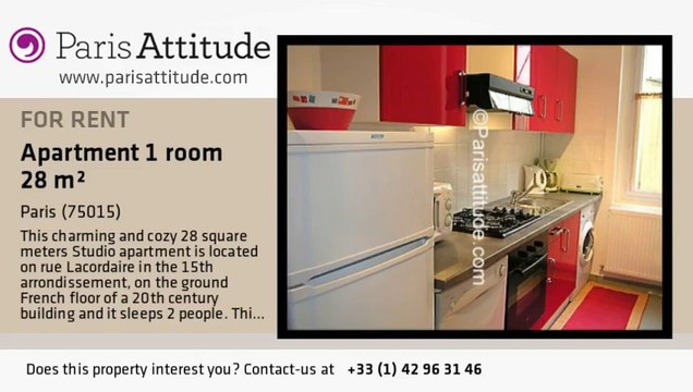 Studio Apartment for rent - Parc André Citroën, Paris - Ref. 4230