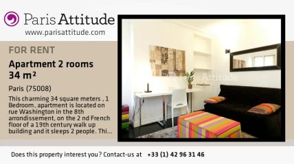 1 Bedroom Apartment for rent - Champs Elysées, Paris - Ref. 8149
