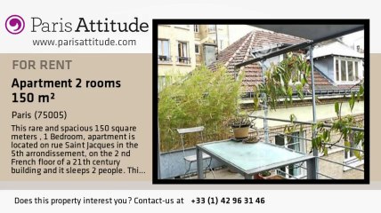 1 Bedroom Townhouse for rent - Port Royal, Paris - Ref. 8514