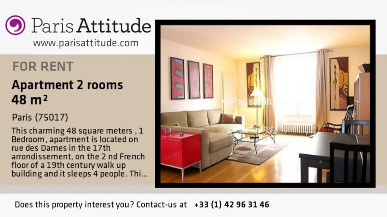 1 Bedroom Apartment for rent - Batignolles, Paris - Ref. 6212
