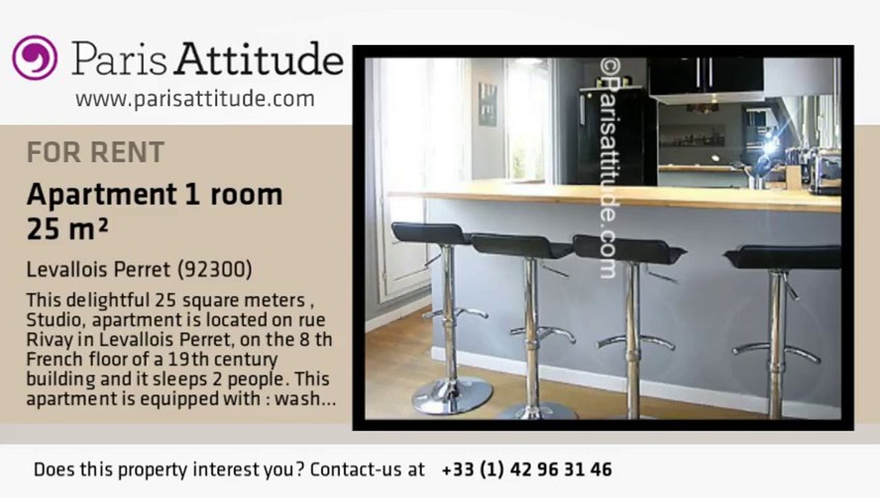 Studio Apartment for rent - Levallois Perret, Levallois Perret - Ref. 6997