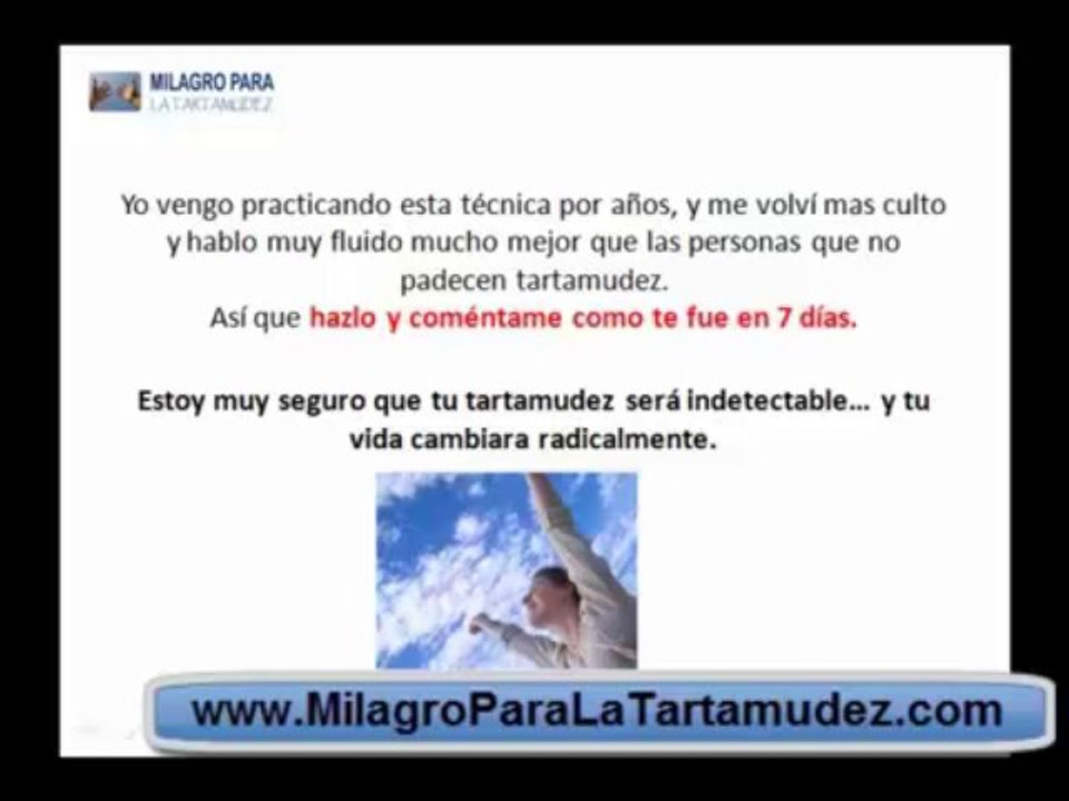 El Mejor Tratamiento Para la TARTAMUDEZ - MILAGRO